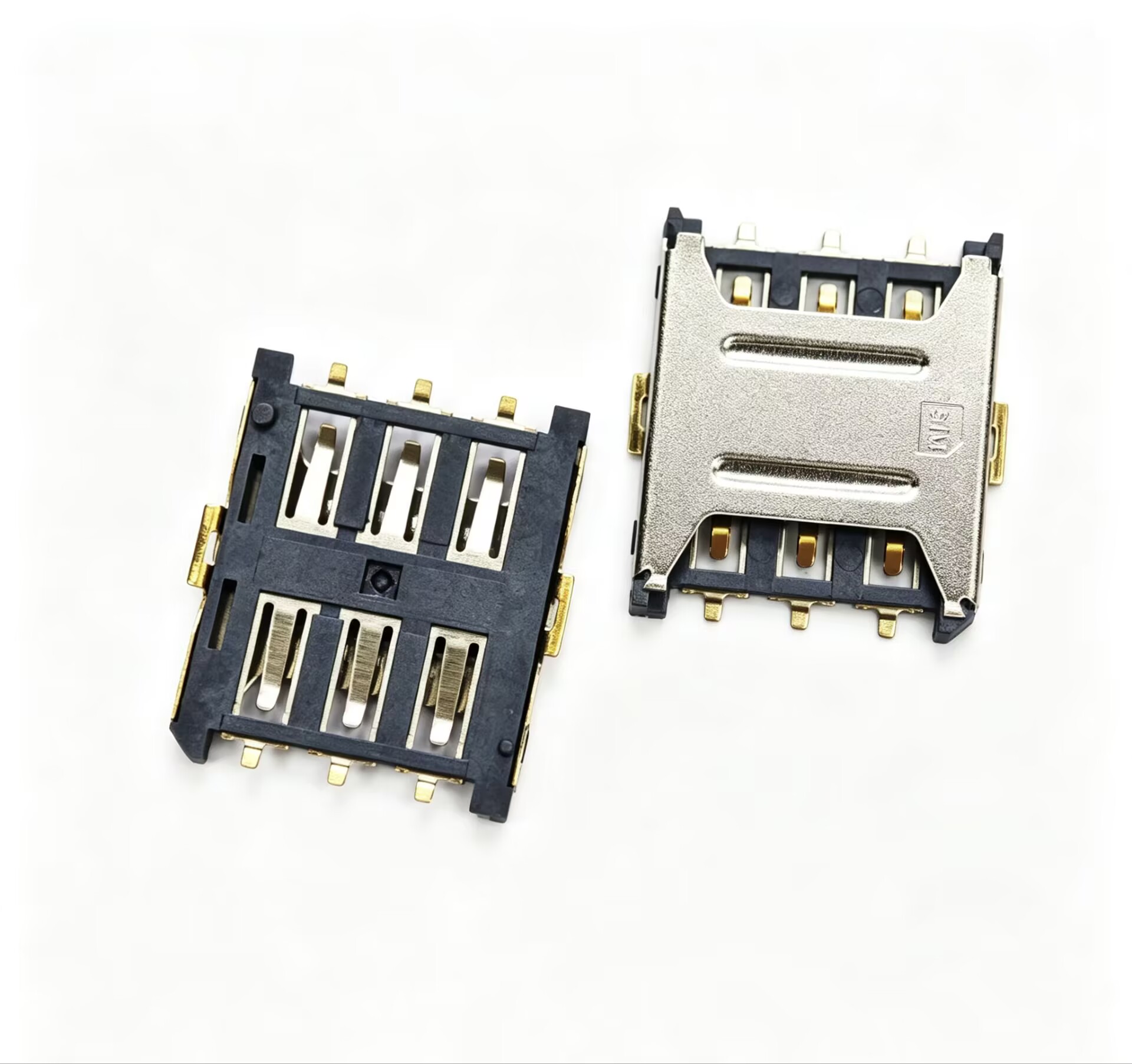 nano sim socket with post push pull